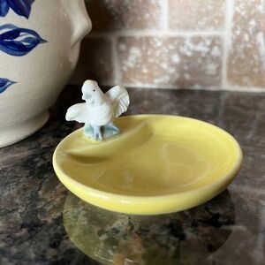 Vintage Wade Porcelain Whimsitrays White Cockatoo Dish / Ashtray / Vessel